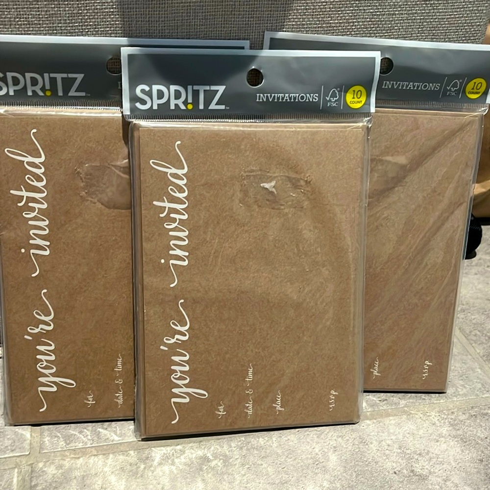NWT 3 Packs of 10 Invitations with Envelpes